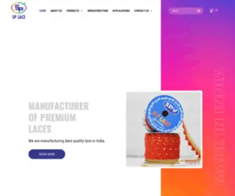 SPvlace.com(Lace Manufacturer & Exporter in Surat) Screenshot