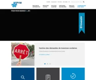 SPVM.qc.ca(Service de Police de la Ville de Montréal) Screenshot