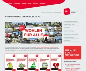 Spwohlen.ch(Willkommen bei der SP Wohlen AG) Screenshot