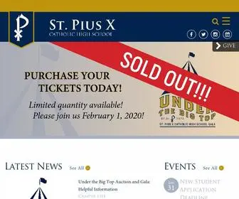 SPX.org(Pius X Catholic High School) Screenshot