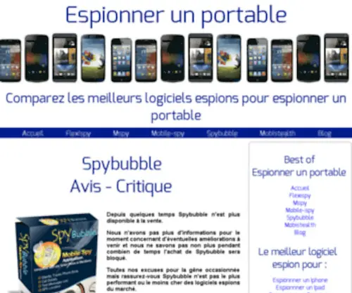 SPybubble-Pro.fr(Spybubble-Pro espionner et localiser un portable avec le logiciel espion Spybubble-pro) Screenshot