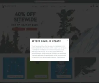 SPyder.com(Discover the new arrivals from the premium ski specialty brand. Spyder) Screenshot