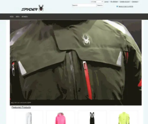 SPyderjacketsale.com(Fashion Spyder Sale well sale on Spyder Outlet) Screenshot