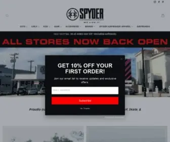 SPydersurf.com(Spyder Surfboards) Screenshot