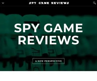 SPygamereviews.com(Spy Game Reviews) Screenshot