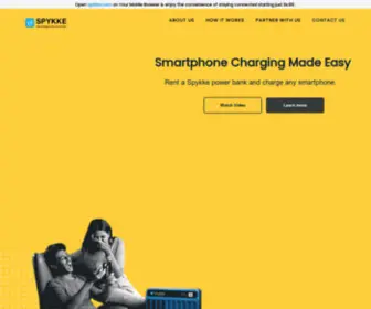 SPYkke.com(India’s Largest Power Bank Rental Network) Screenshot