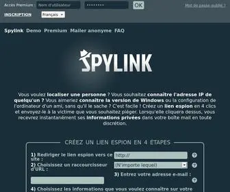 SPylink.fr(Localiser une personne et trouver son adresse IP) Screenshot