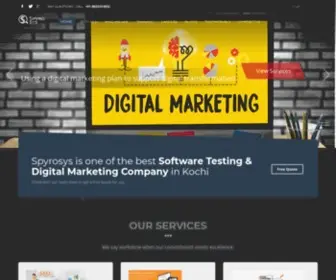 SPyrosys.com(Best Software Testing and Digital Marketing Training in Kochi) Screenshot