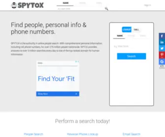 SPytox.com(Find People) Screenshot