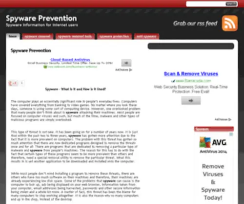 SPyware-Prevention.co.uk(Spyware Prevention) Screenshot