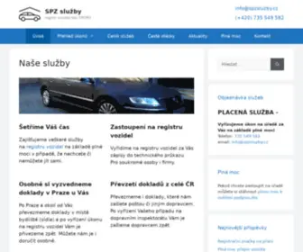 SPZsluzby.cz(SPZ služby) Screenshot
