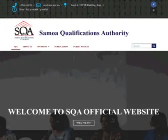 Sqa.gov.ws(Samoa Qualifications Authority) Screenshot