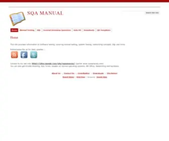 Sqamanual.com(SQA Manual) Screenshot