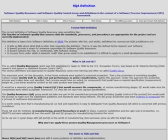 Sqa.net(SQA Software Quality Assurance) Screenshot