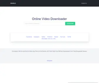 Sqarkle.com(Sqarkle Allows The Users To Download Videos From Popular Websites Like) Screenshot