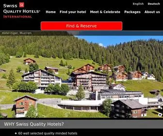 SQH.ch(Book hotels online in Switzerland @ lowest Rate. Swiss Quality Hotels) Screenshot