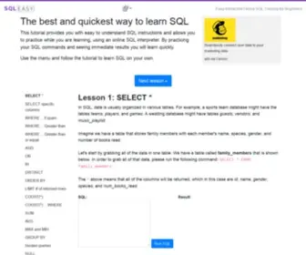 SQL-Easy.com(SQL Easy) Screenshot