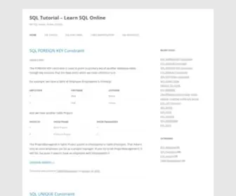 SQL-Statements.com(Learn SQL Online) Screenshot