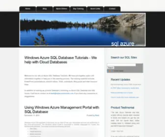 Sqlazuretutorials.com(Windows Azure SQL Database Tutorials) Screenshot