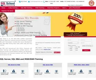 SQLdbatraining.com(SQL School) Screenshot