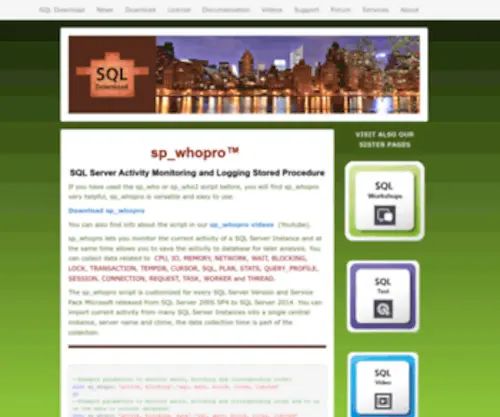 SQldownload.com(SQL Download) Screenshot