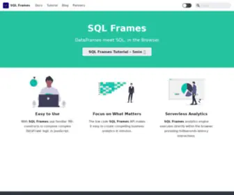 SQLframes.com(SQL Frames) Screenshot