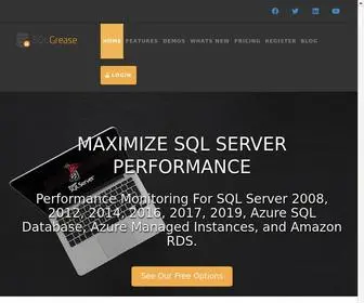 SQLgrease.com(SQL Server performance monitoring) Screenshot