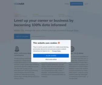 SQlhabit.com(Learn how to answer business questions with SQL Habit) Screenshot