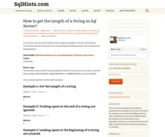 SQlhints.com(By Basavaraj Biradar) Screenshot