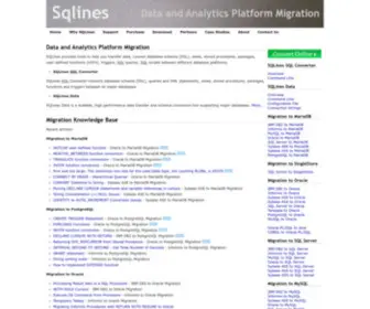 Sqlines.com(Data and Analytics Platform Migration) Screenshot