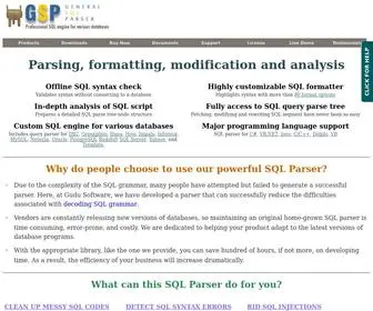 SQlparser.com(SQL Parse) Screenshot