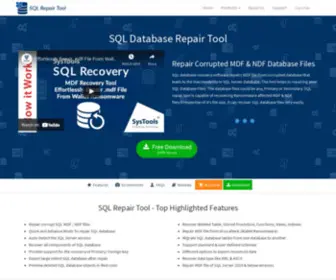 SQlrepairtool.org(SQL repair tool) Screenshot