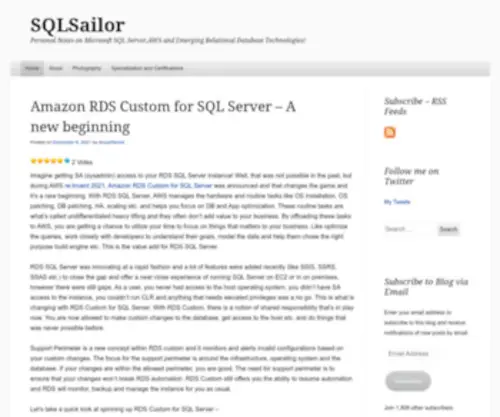 SQlsailor.com(Personal Notes on Microsoft SQL Server) Screenshot