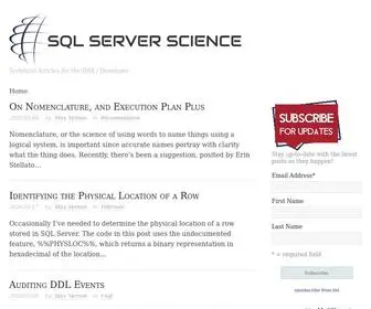 SQlserverscience.com(SQL Server Science) Screenshot