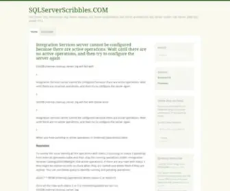 SQlserverscribbles.com(SQL Server) Screenshot