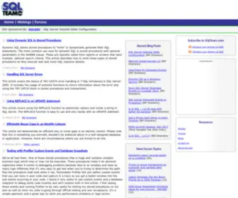 SQlteam.com(SQL Server Information) Screenshot