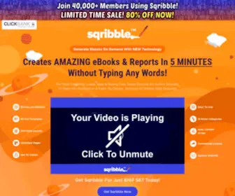 Sqribble.com(Worlds #1 EASY TO USE & POWERFUL eBook Creator Studio) Screenshot