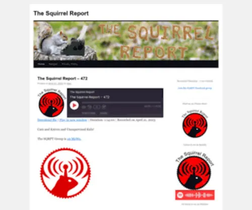 SQRPT.com(The Squirrel Report) Screenshot