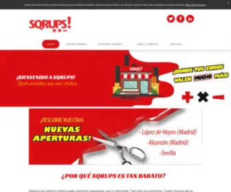 Sqrups.es(Outlet generalista) Screenshot