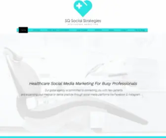 Sqsocialstrategies.com(Facebook & Instagram Marketing For Busy Healthcare Professionals. Our global agency) Screenshot