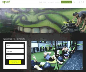 Squadfitnesstraining.com(Squad Fitness Home) Screenshot