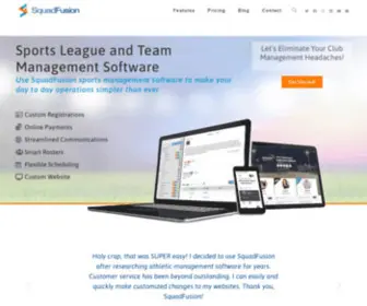 Squadfusion.com(SquadFusion Sports League & Team Management Software) Screenshot
