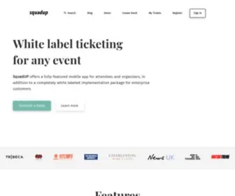 Squadup.com(White Label Ticketing SquadUP) Screenshot