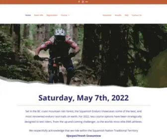 Squamishenduro.com(Squamish Enduro) Screenshot