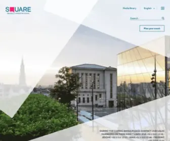 Square-Brussels.com(An inspiring venue at the very heart of Europe) Screenshot