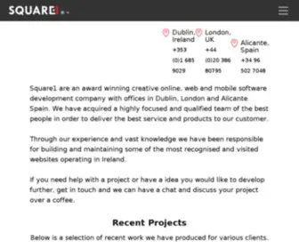 Square1.io(Web and Mobile App Development in Dublin Ireland) Screenshot