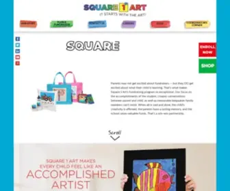 Square1ART.com(Celebrating children’s art with creative school fundraising. the trusted school fundraiser) Screenshot