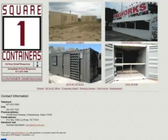 Square1Containers.com(Storage Containers) Screenshot