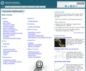 Squarecirclez.com(Mathematics) Screenshot