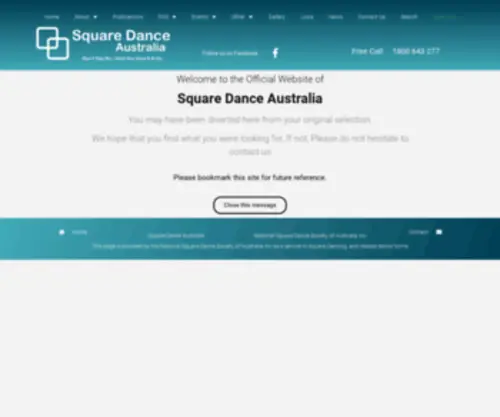 Squaredance.org.au(Square Dance Australia) Screenshot